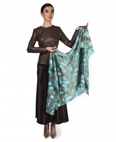 Палантин Женский W40-PIERRES/VERT.EMER